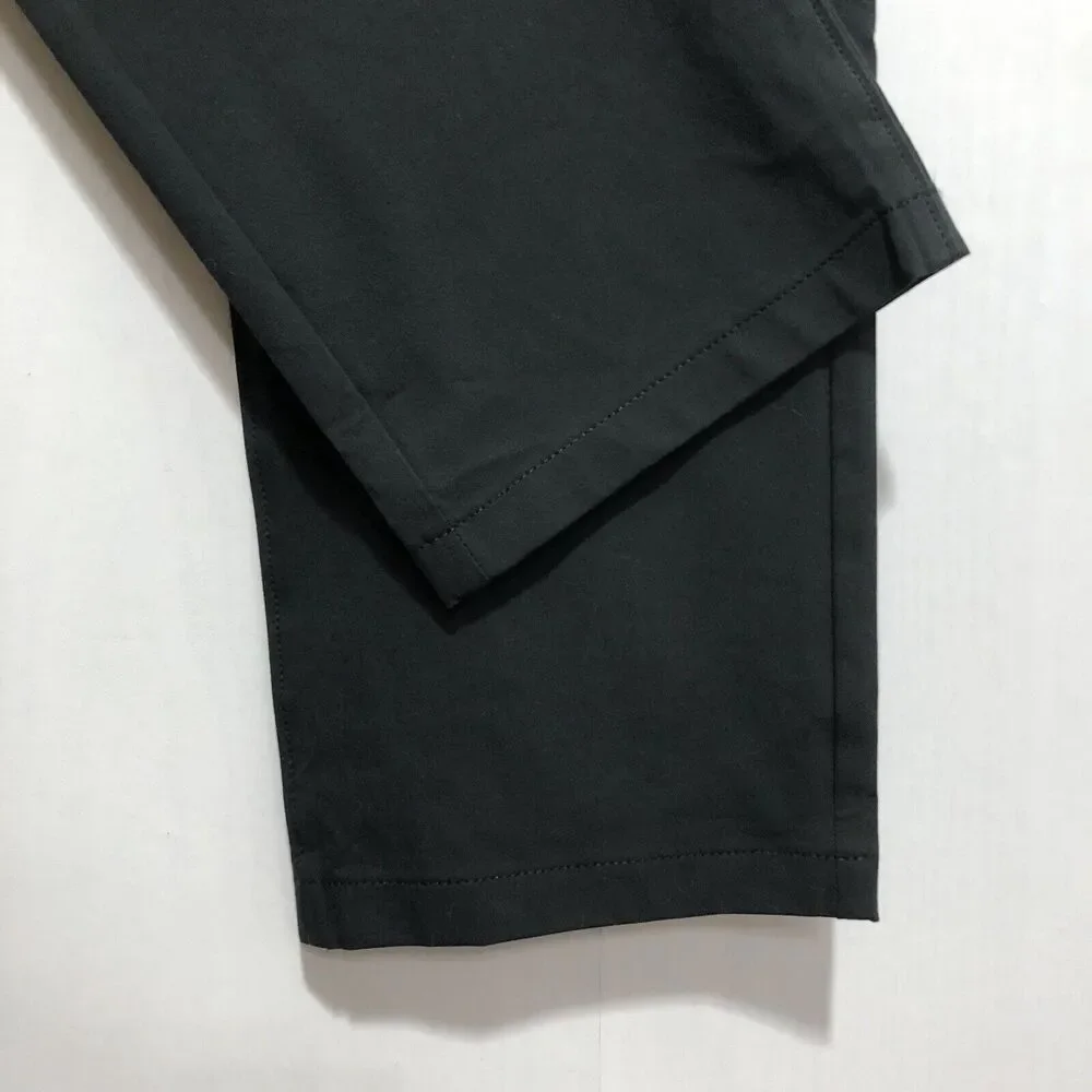 J.Crew Tech 484 Pants Mens 34 34 Black Slim Fit Straight Leg Stretch Preppy New